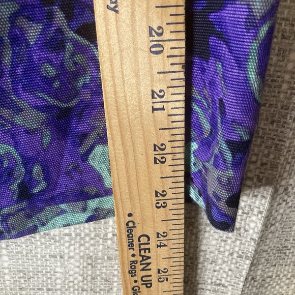 Talbots Skirt Womens Size 8 Purple Straight Pencil Floral Lined Zip Back NWT - Picture 3 of 6